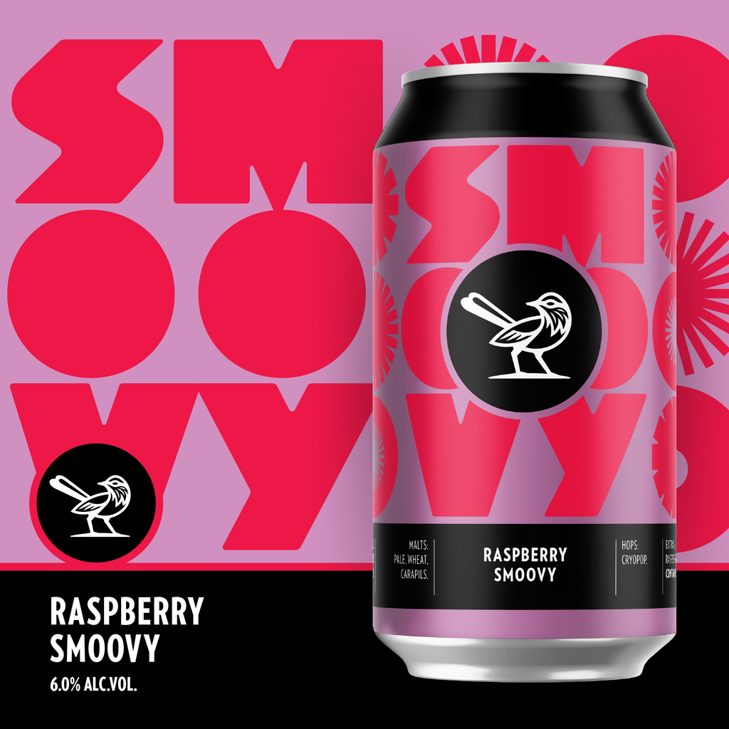 RASPBERRY SMOOVY 6.0% ABV 40% RASPBERRY!